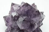 Dark Purple Amethyst Cluster - Very Large Crystals #211965-3